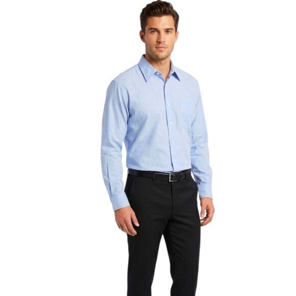 Nordstrom Mens Button Down Shirt Sz 16 1/2 33 Office Work Wear Business Dad